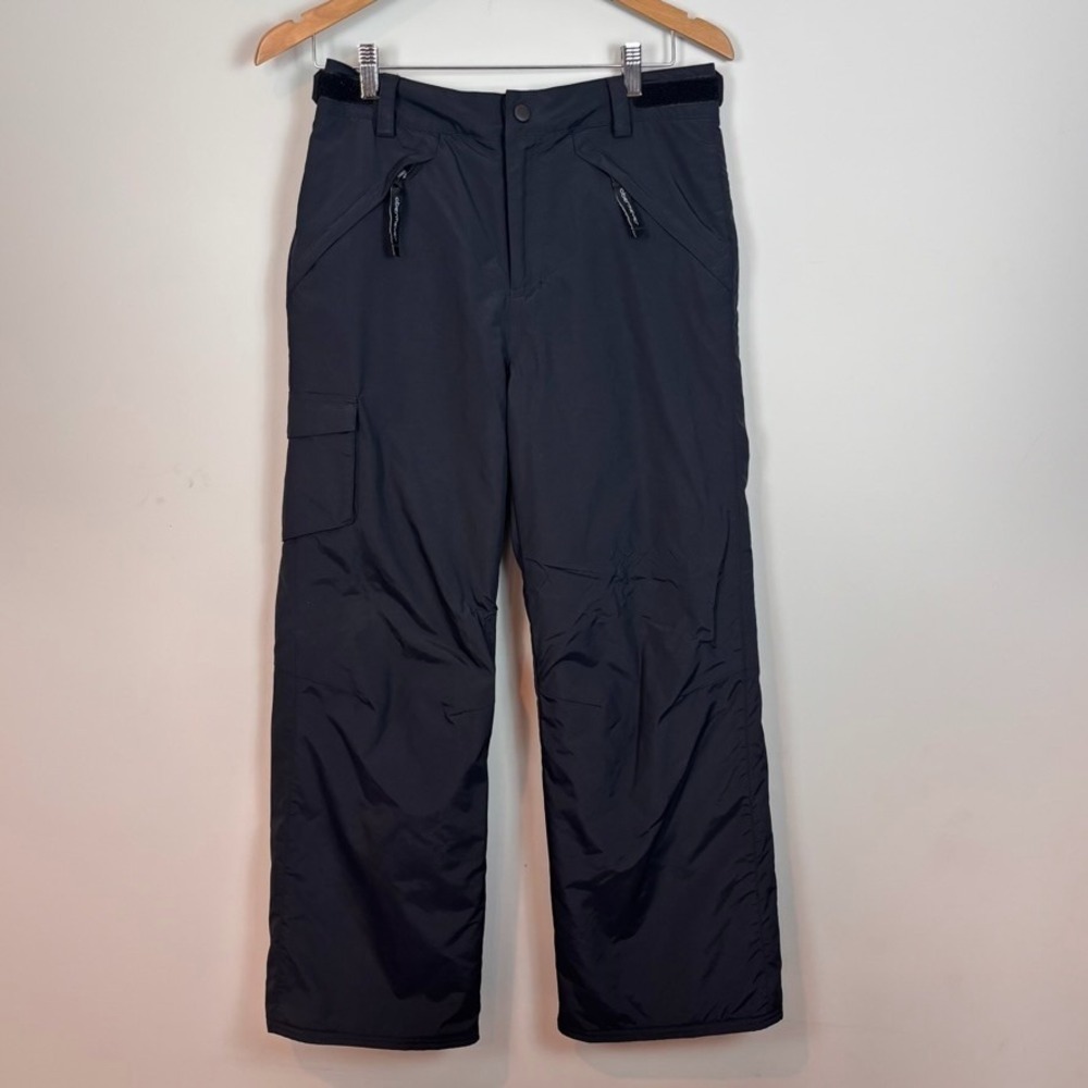 Obermeyer Carve Cargo Ski Pants Black Youth Size 14-16 Winter‎ warm outdoors